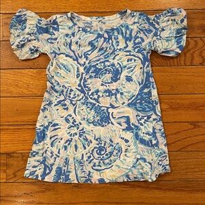 Lilly Pulitzer Blue and White Kids Casual Dress